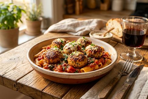 Chicken Parmesan Meatballs