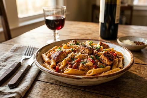Creamy Cajun Chicken Pasta